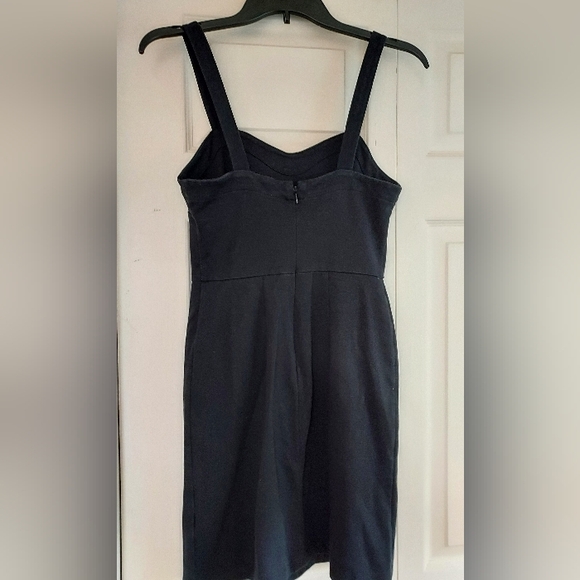 Old Navy Little Black Sundress Fitted Zip Back Basic Stretch XS LBD Party Club - Picture 6 of 10